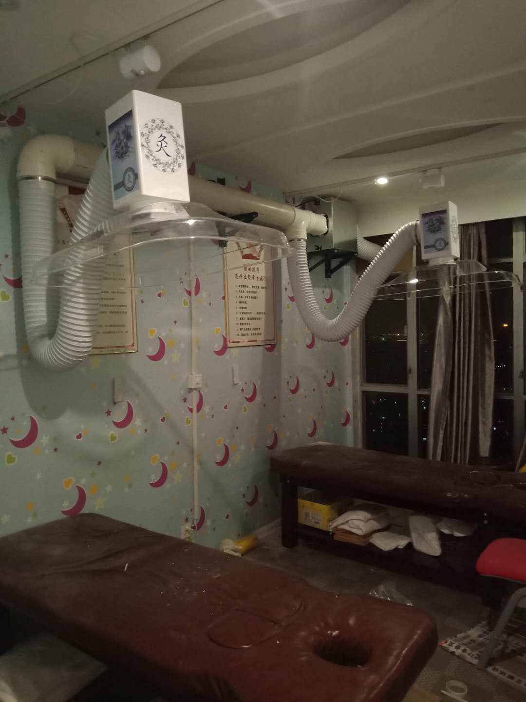 浙江醫(yī)療健康集團(華仔)艾灸排煙設(shè)備