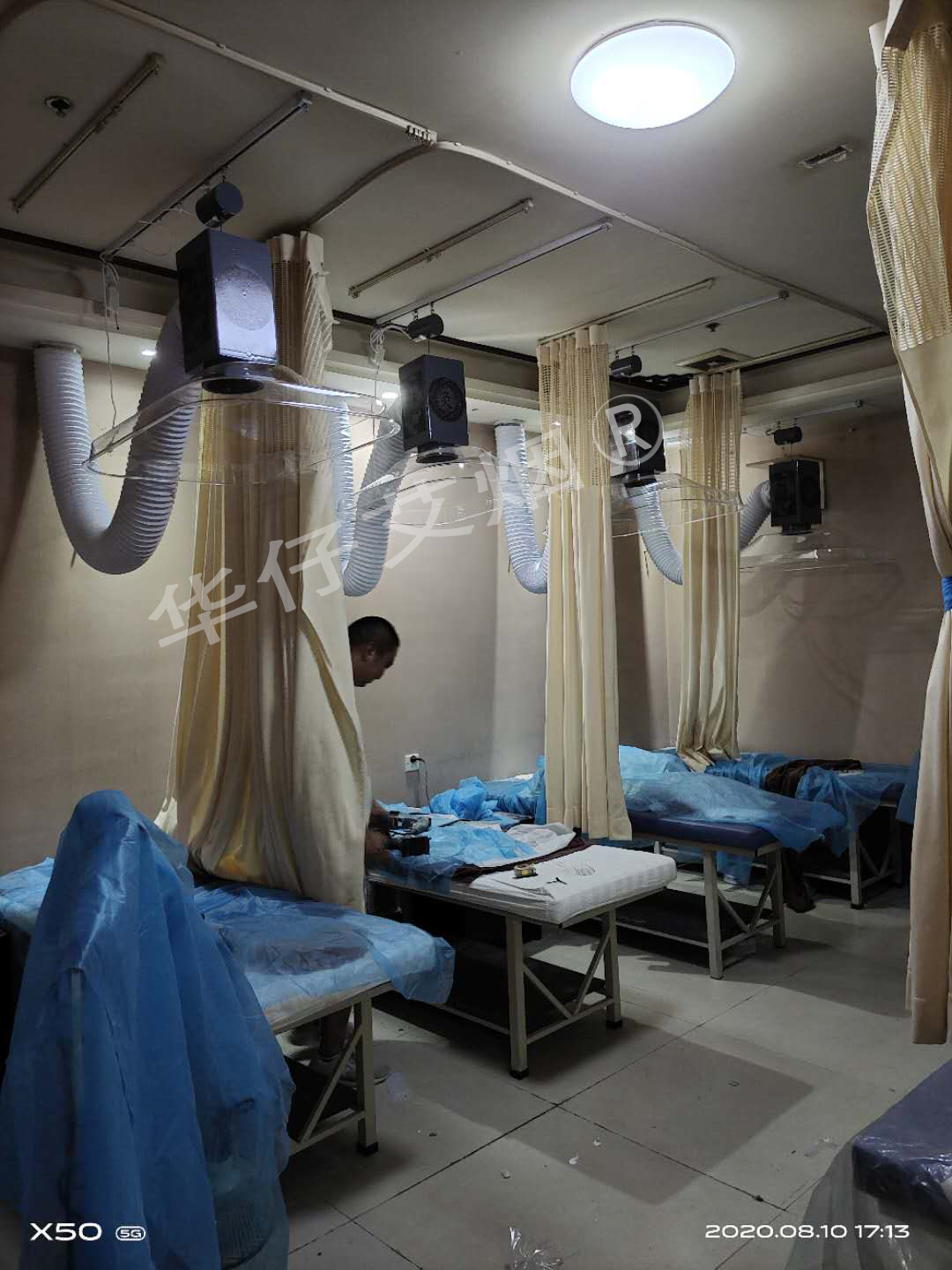 (華仔)溫州艾灸排煙設(shè)備安裝完工