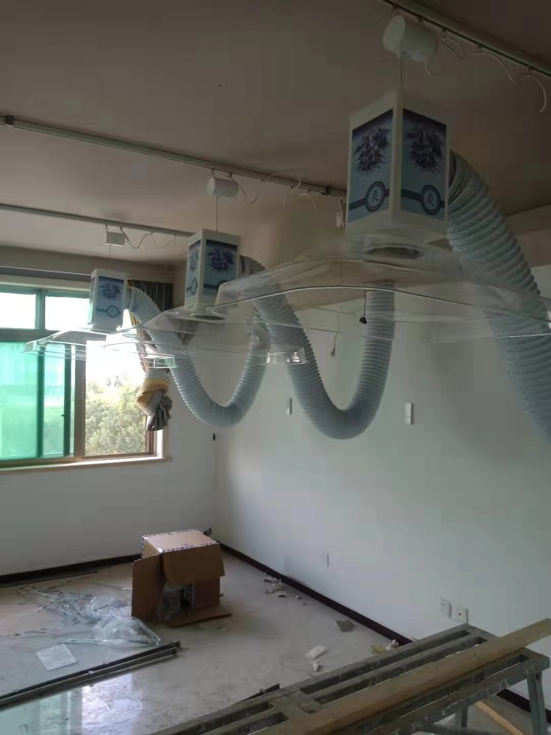 溫州市(華仔)專業(yè)艾灸排煙系統(tǒng)安裝完工