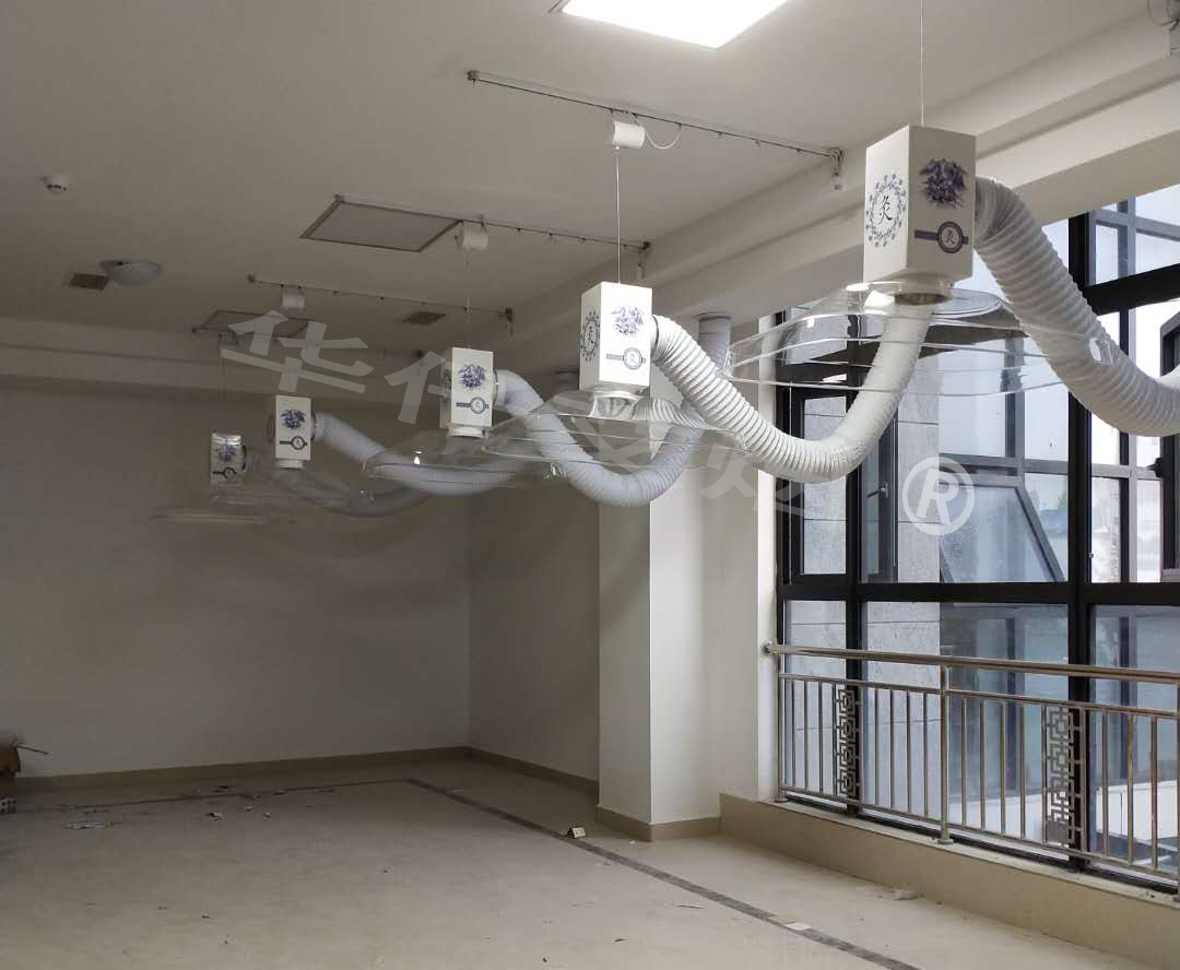 河南中醫(yī)診所(華仔)艾灸排煙設(shè)備安裝完工